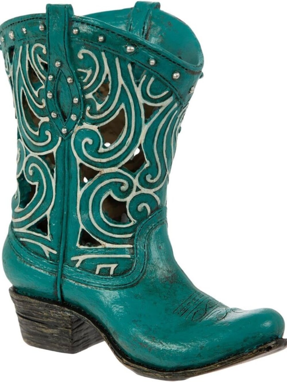 Boot Vase, 6.81" H x 6.25" W, Faux Floral Centerpiece Wedding Baby Shower Party